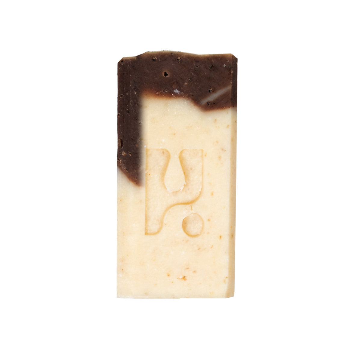 Smaller cream and brown vegan soap bar with Och Logo imprint.
