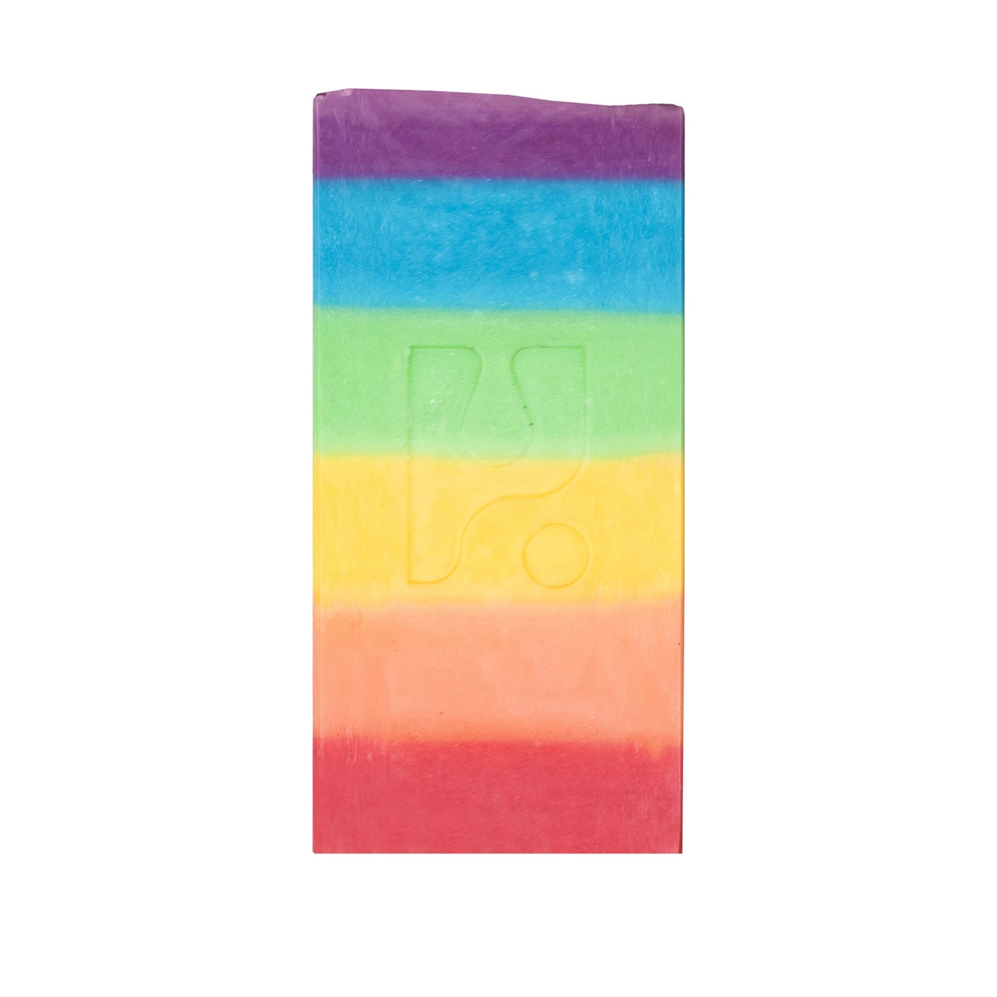 Rainbow coloured soap bar - rectangular shape
