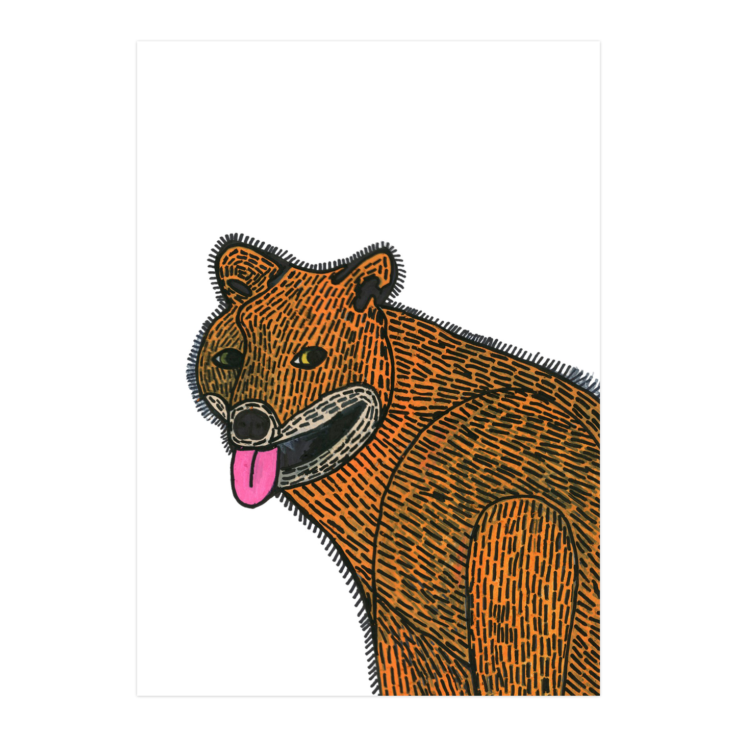 Limited edition artwork of a fox