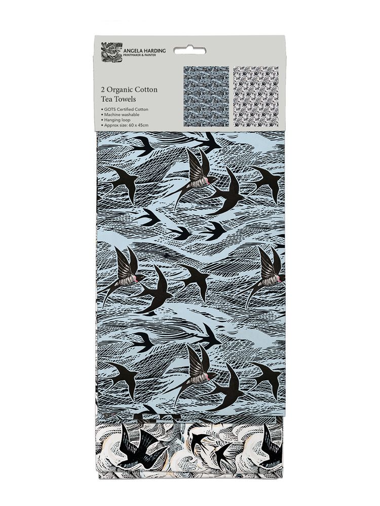 Swallow & Sea Tea Towel