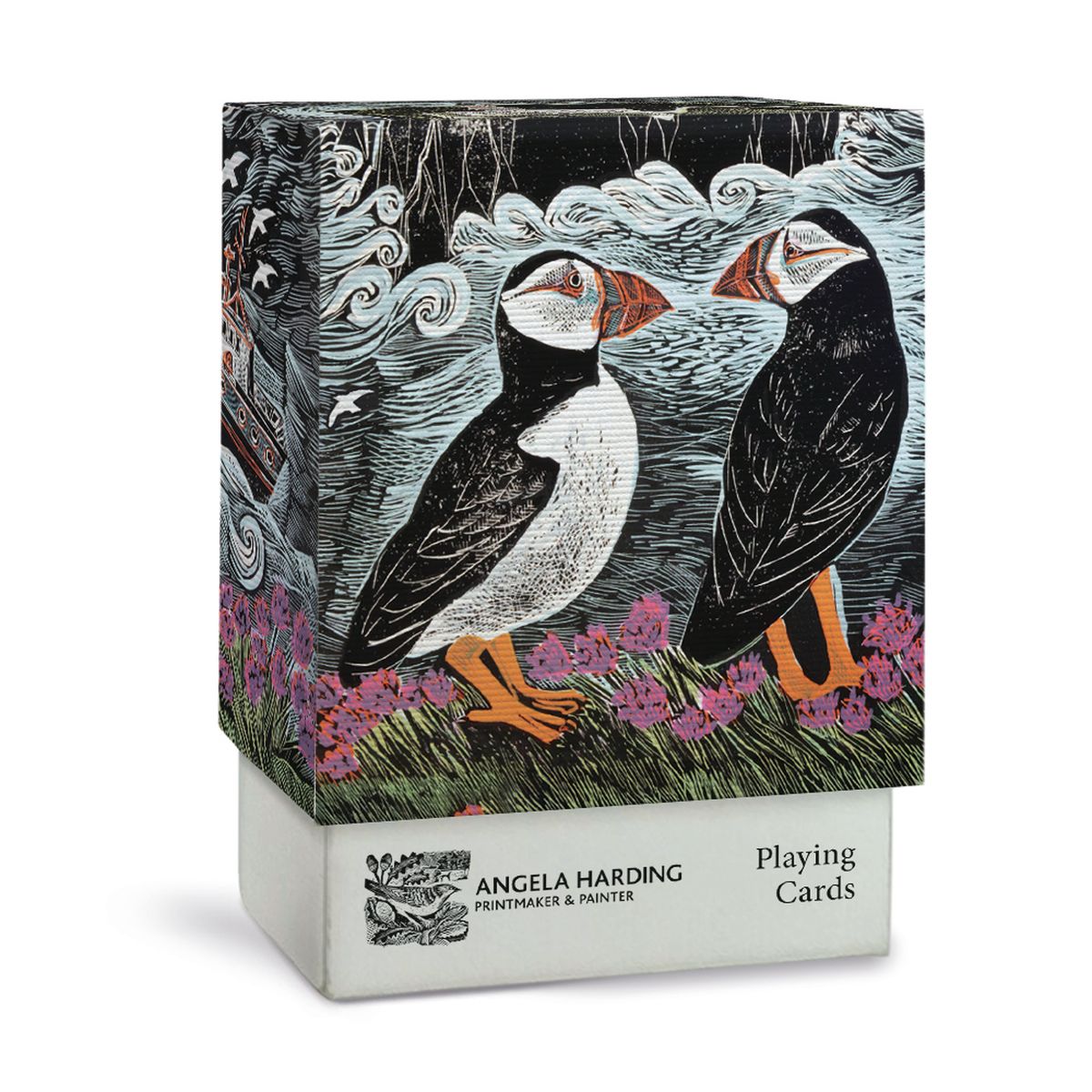 Fair Isle Puffins Playing Cards