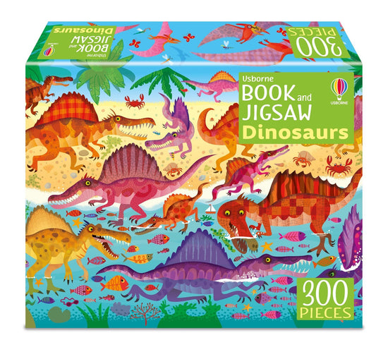 Dinosaur Book and Jigsaw - 300 Pieces