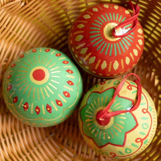 Papier Mache Bauble Decoration