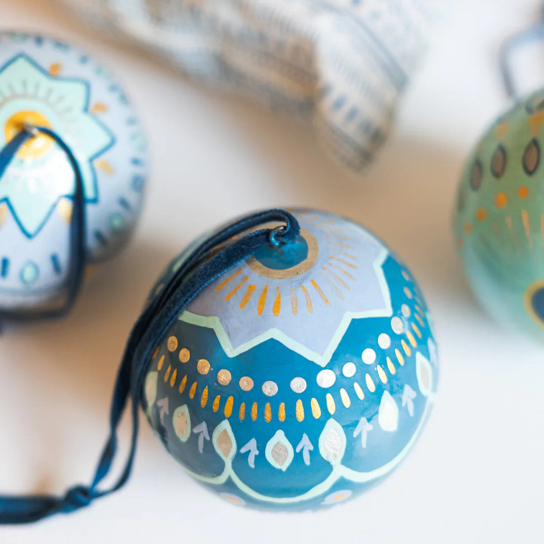 Papier Mache Bauble Decoration