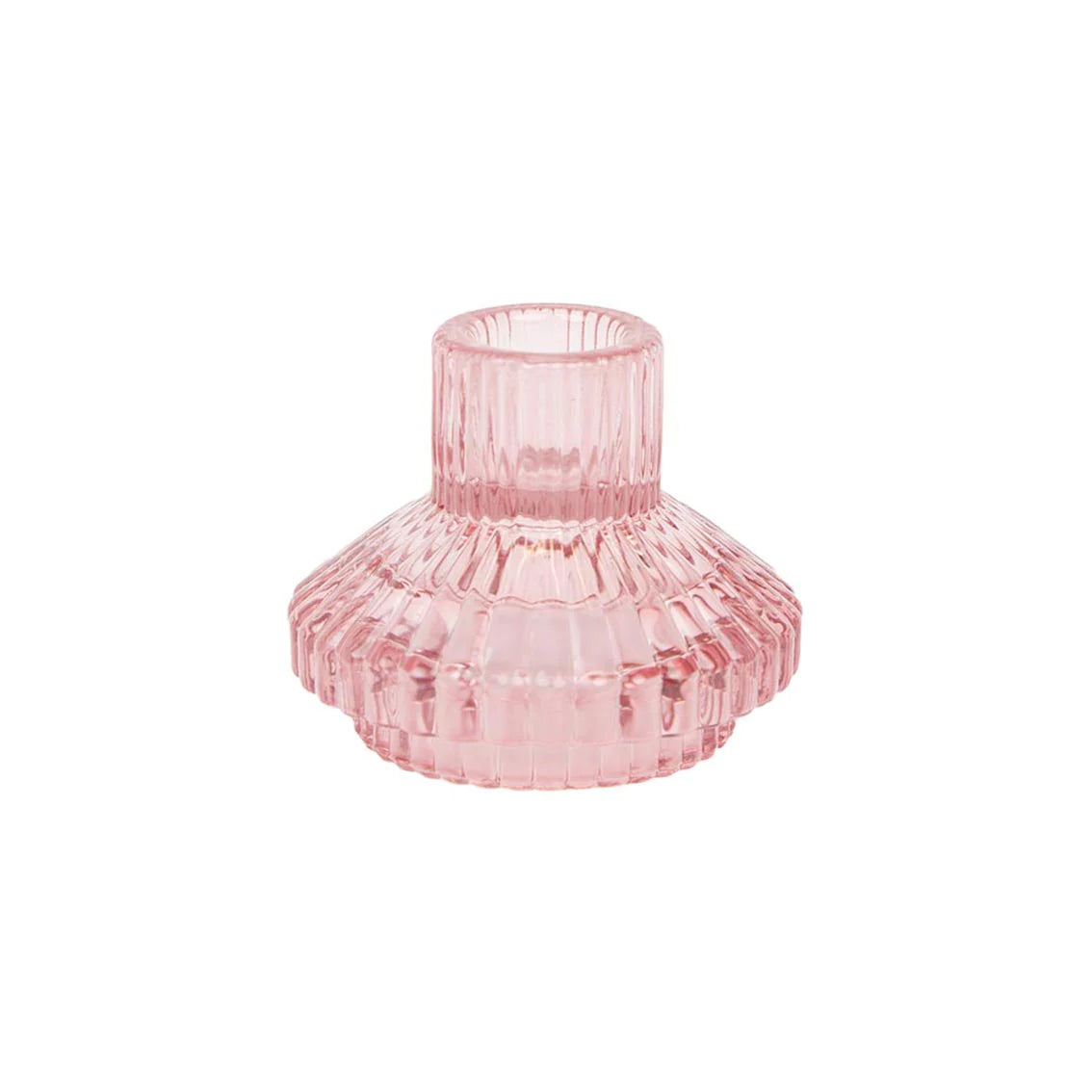Geometric Small Glass Candle Holder