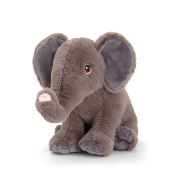 A fabric toy in the shape of an elephant