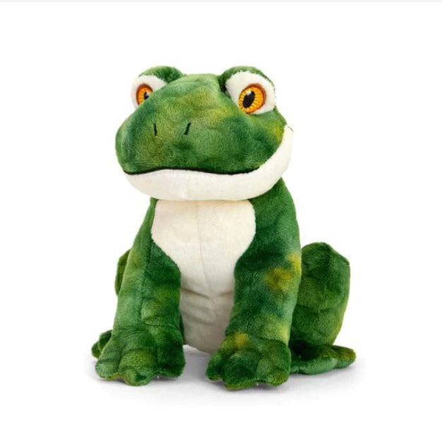 Stuffed toy in the shape of a frog