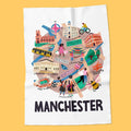 Manchester Map Tea Towel - Lauren Radley