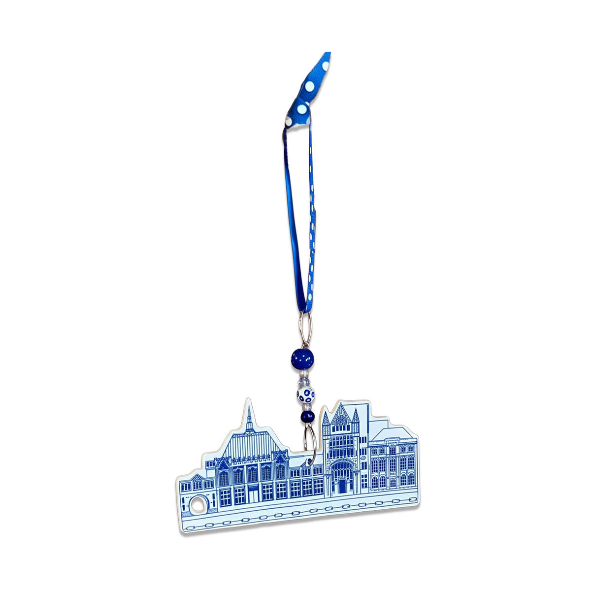 Blue Manchester Museum Christmas decoration