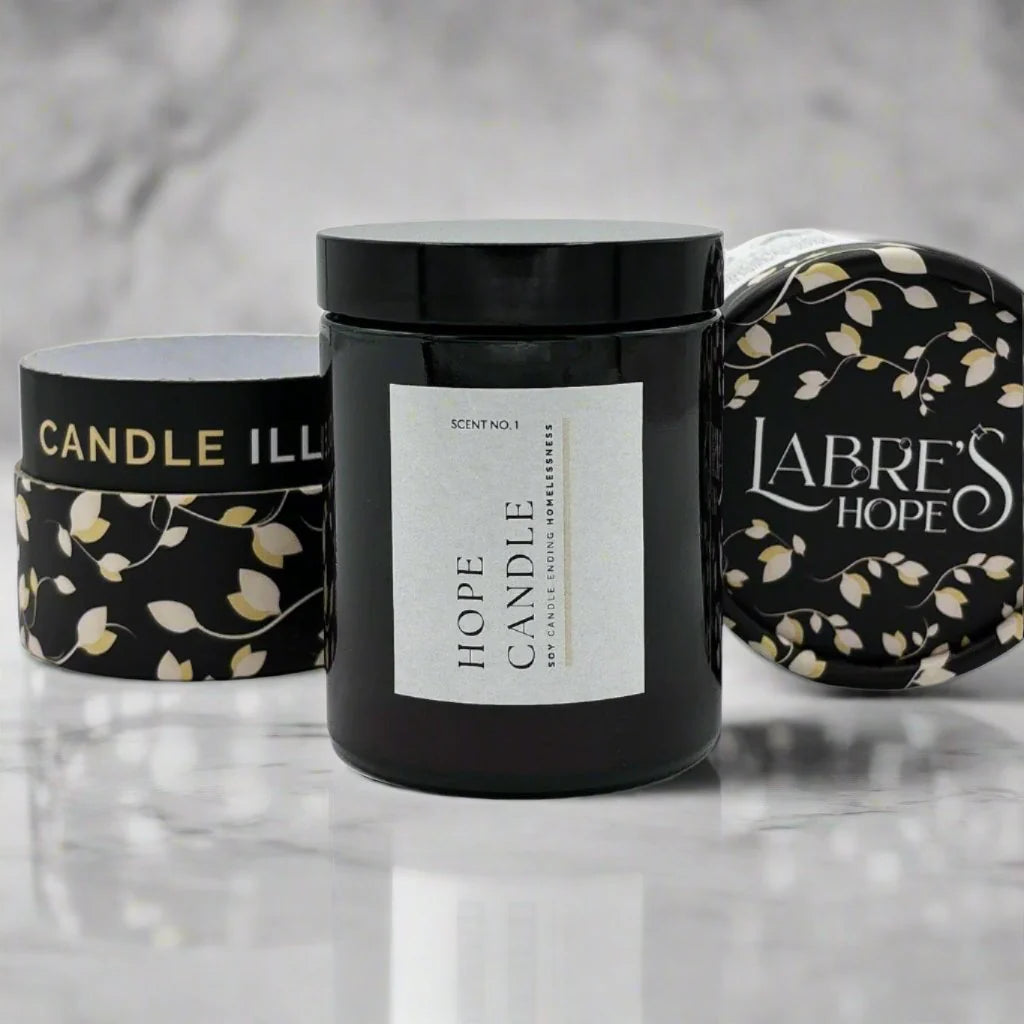 Myrrh & Tonka Scented Candle (150g) Labre's Hope Manchester Museum