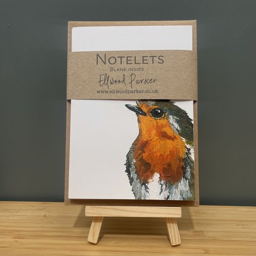 Robin Notelets - Set of 4