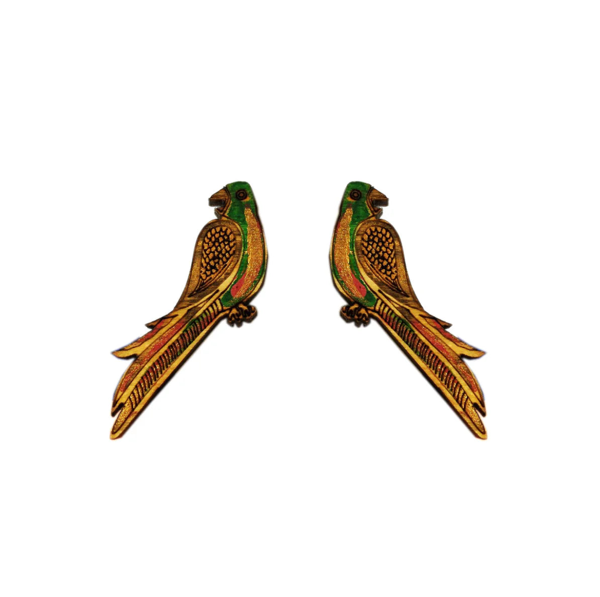 Small Parrot Stud Earrings - Anisha Parmar