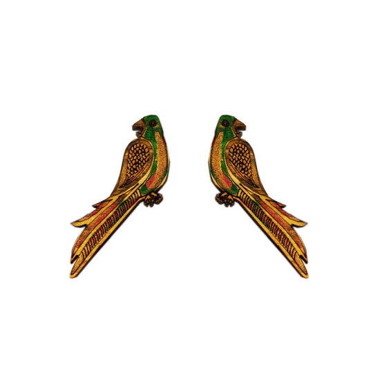 Small Parrot Stud Earrings - Anisha Parmar