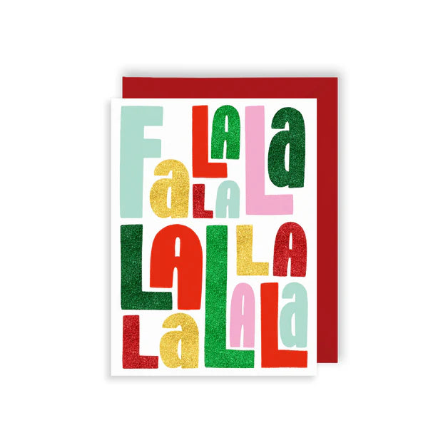 Fa La La Mini Christmas Card