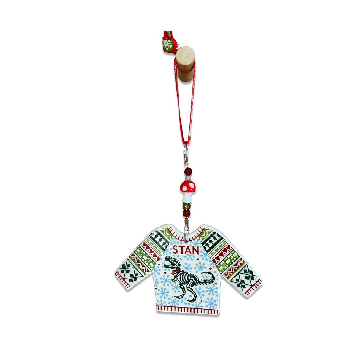 T-Rex Stan Christmas Jumper decoration