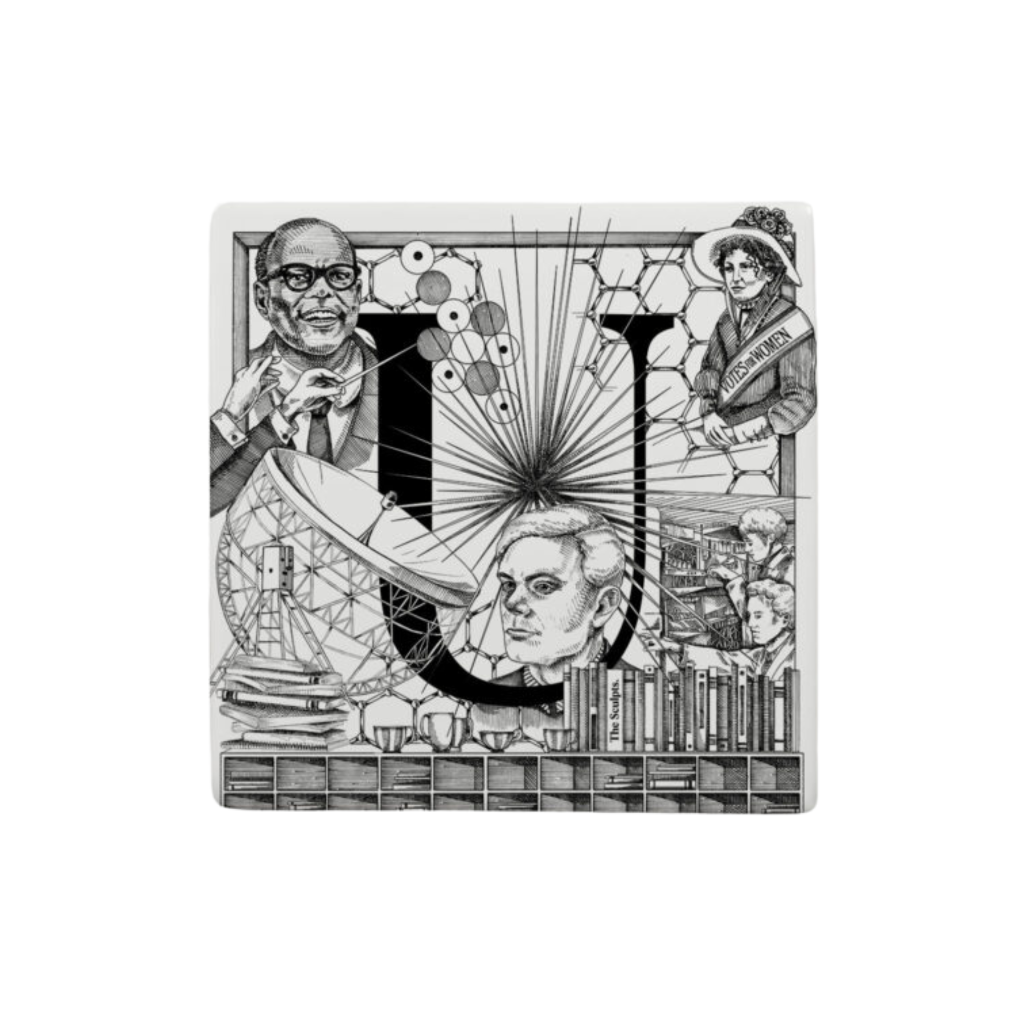The Sculpts Letter Tile