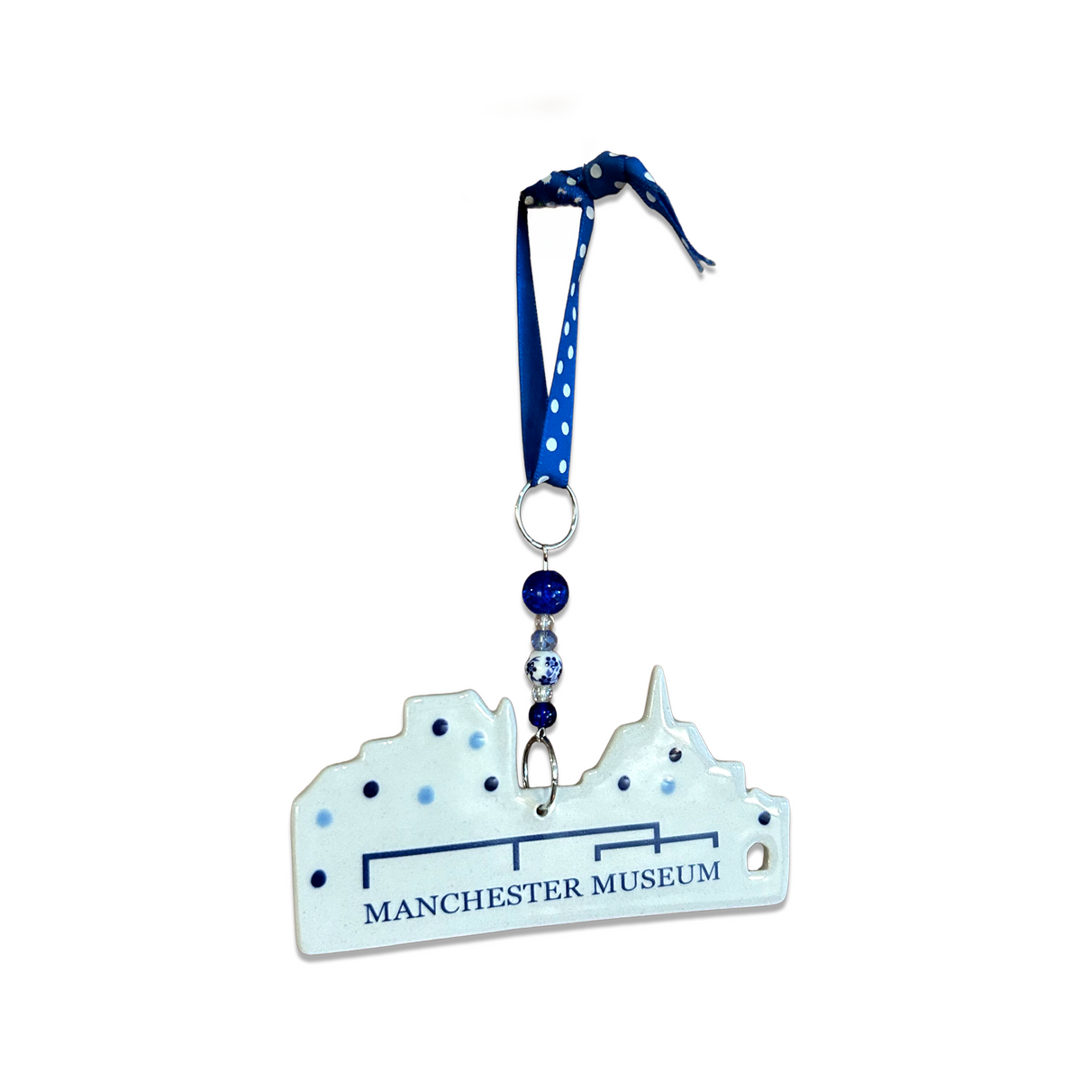 Blue Manchester Museum Christmas decoration