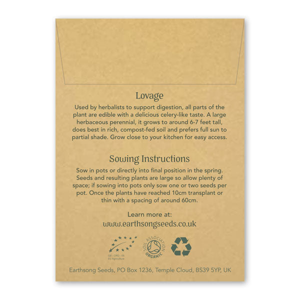Load image into Gallery viewer, Reverse of card packaging for seeds, featuring information about the product
