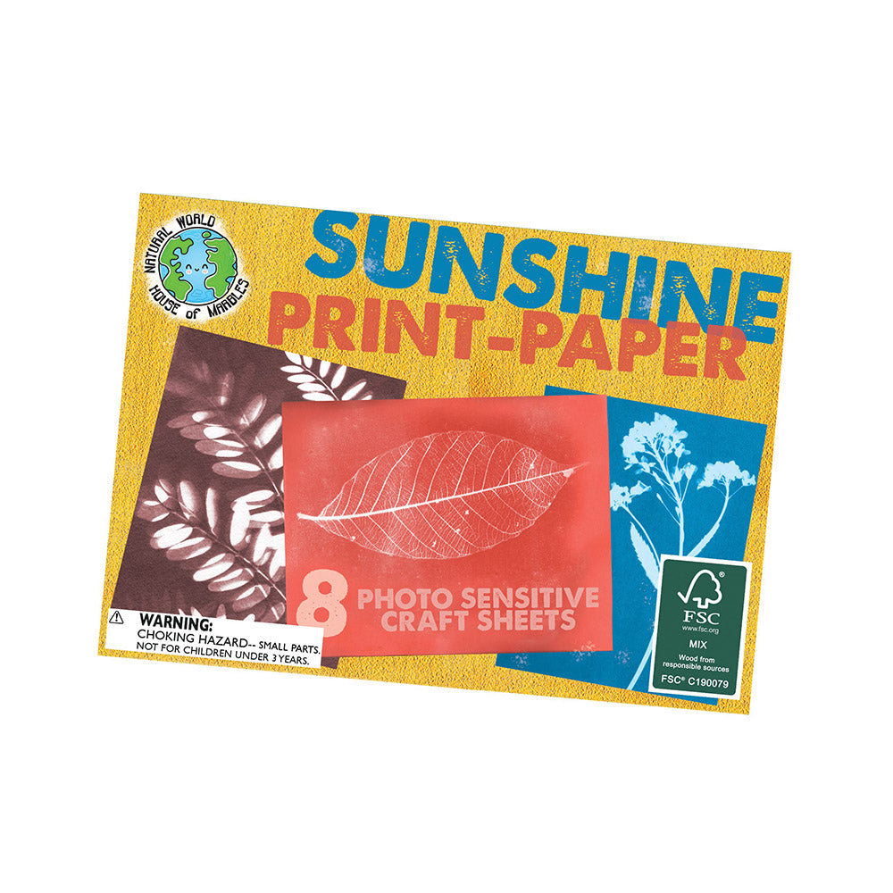 Sunshine print paper kit packaging against white background