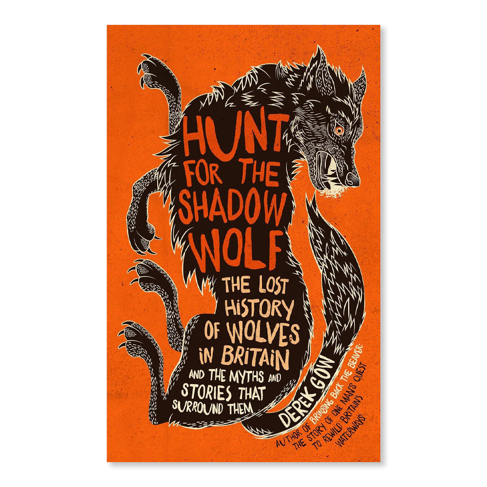 Book cover with illustration of a wolf