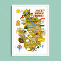 Peak District Map Print - Lauren Radley