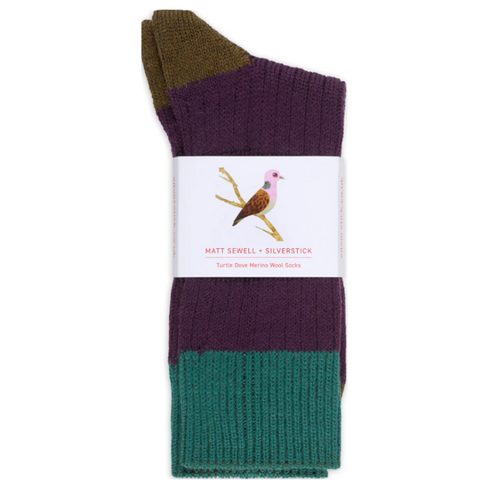 Matt Sewell Merino Wool Socks - Turtle Dove