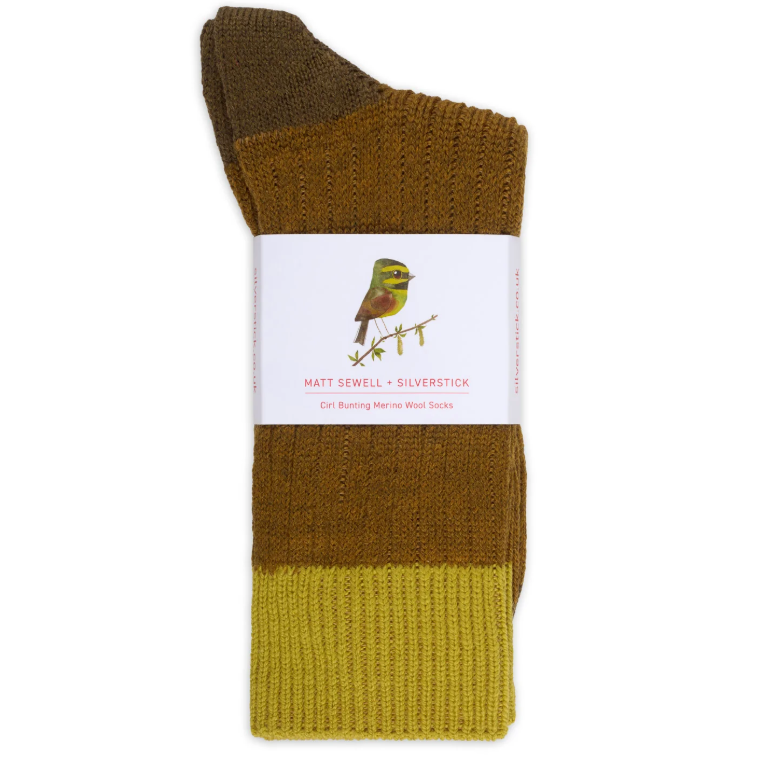 Matt Sewell Merino Wool Socks - Cirl Bunting
