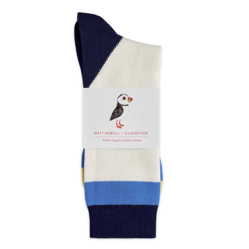 Matt Sewell Organic Cotton Socks - Puffin