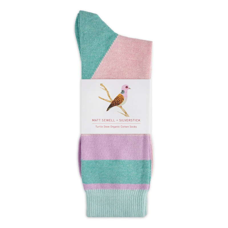 Matt Sewell Organic Cotton Socks - Turtle Dove