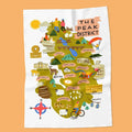 Peak District Map Tea Towel - Lauren Radley
