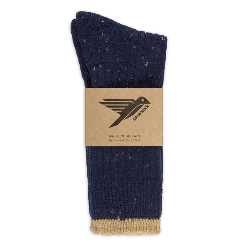Pennine British Wool Socks - Navy