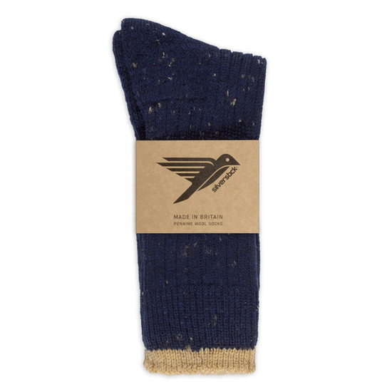 Pennine British Wool Socks - Navy