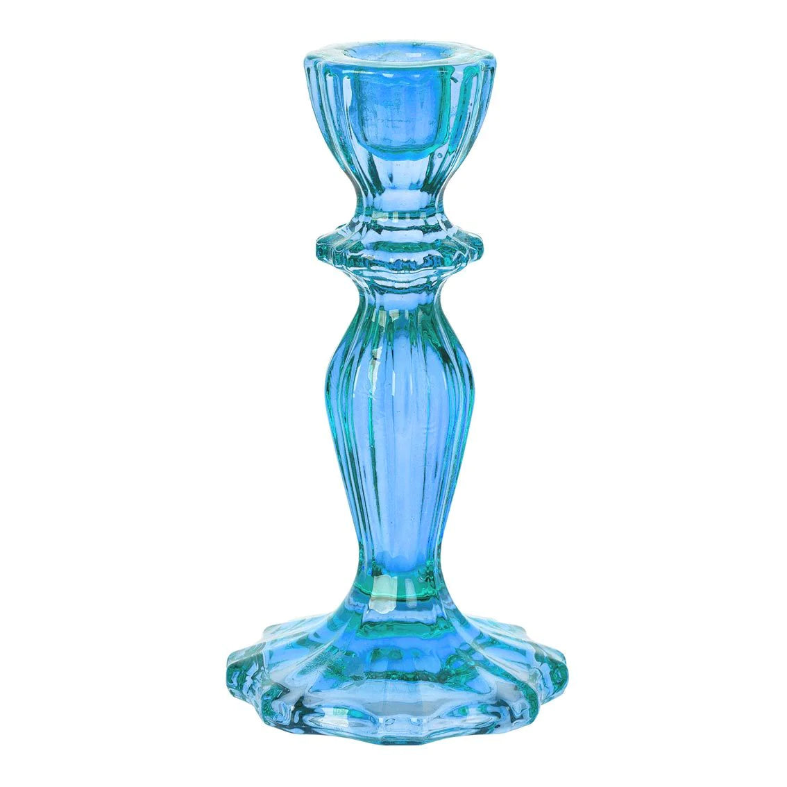 Load image into Gallery viewer, Boho Glass Candlestick Holder
