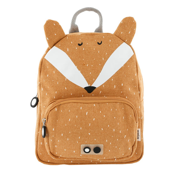 Orange backpack in the shape of a fox
