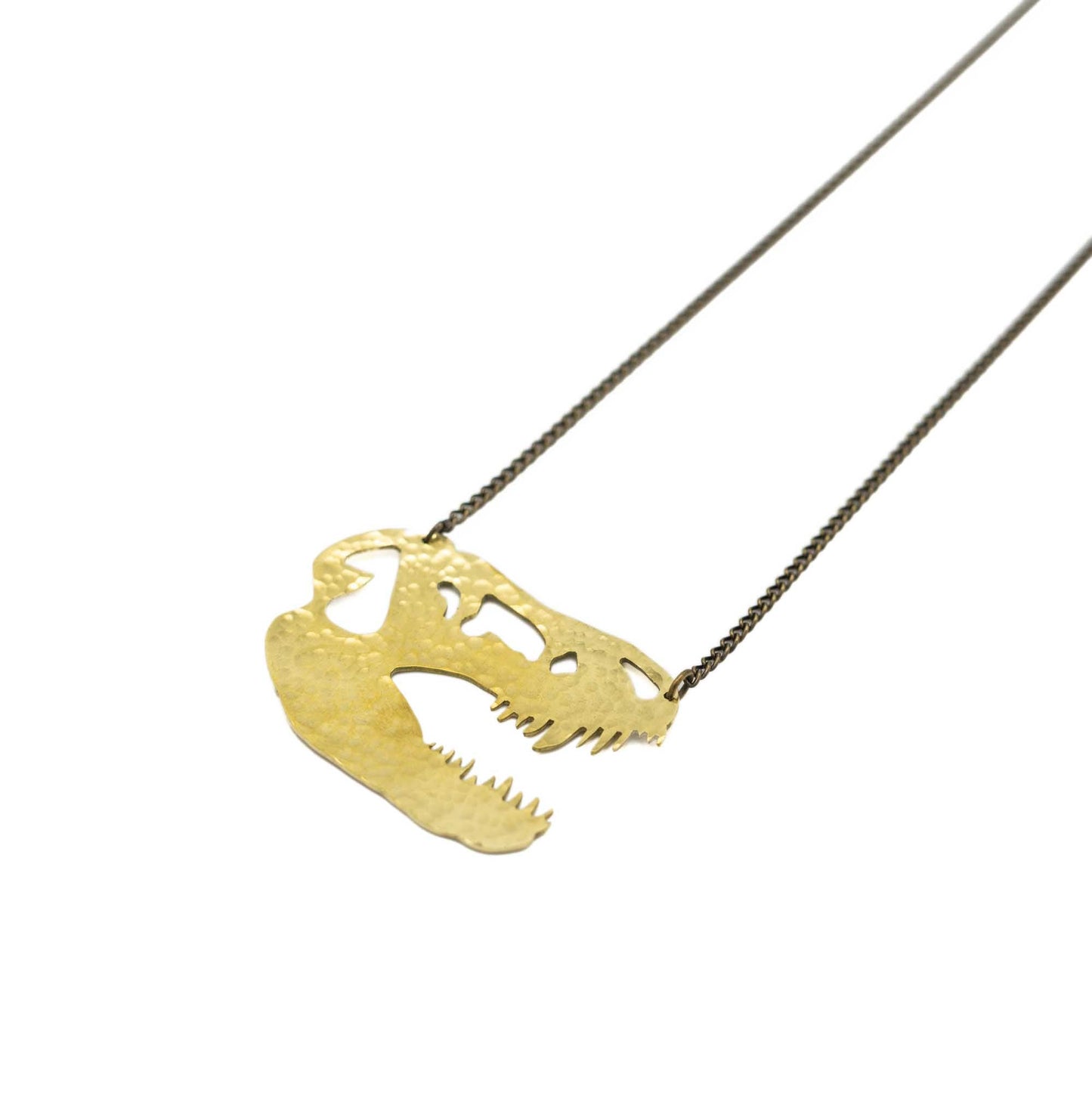 Stan T. rex Necklace Hammered Brass – Manchester Museum