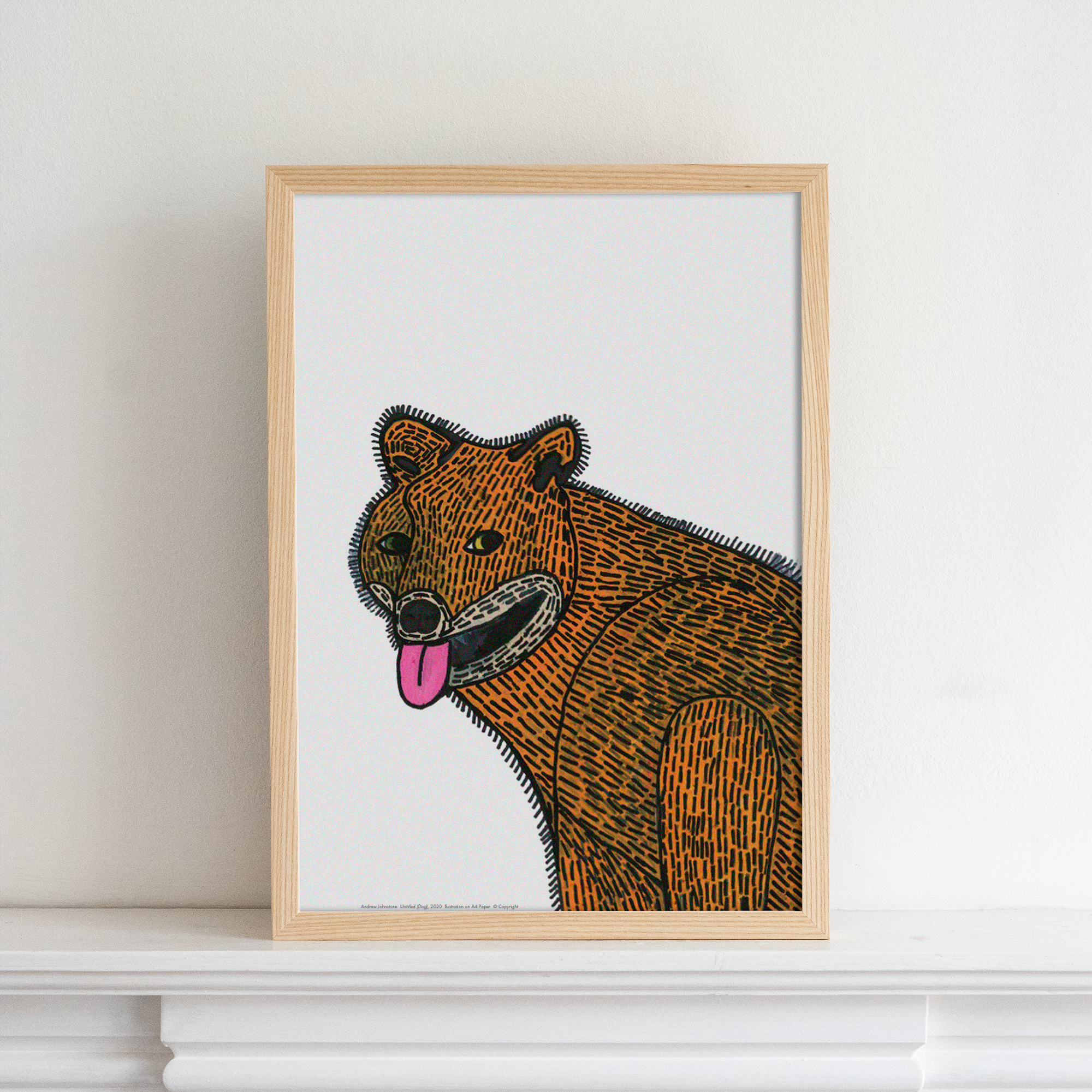 Framed Limited edition artwork of a fox