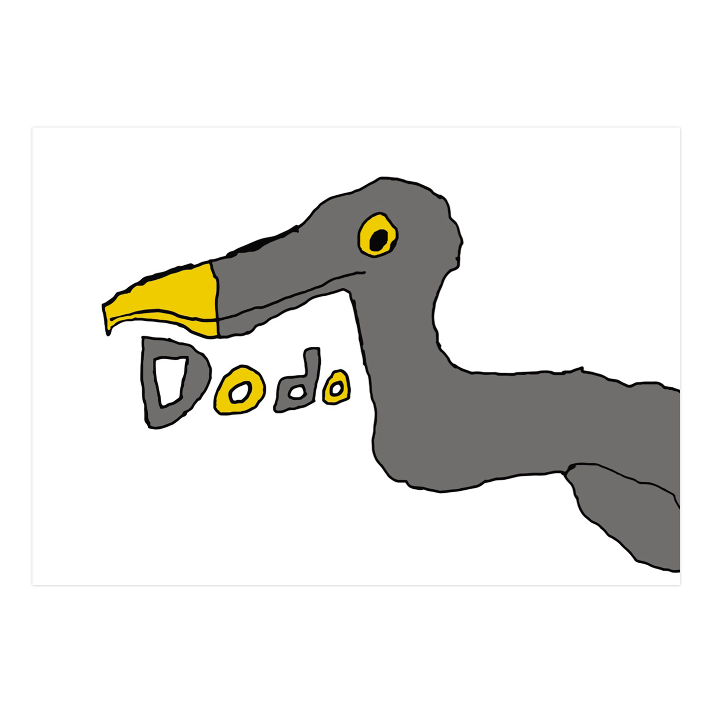 Drawing of a dodo