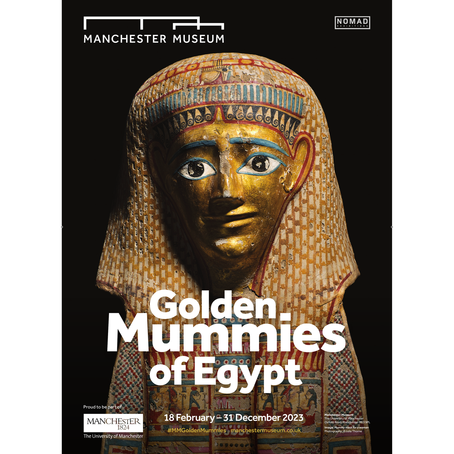 Load image into Gallery viewer, &amp;#39;Golden Mummies of Egypt&amp;#39; Exhibition Poster A1

