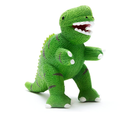 Green natural rubber t-rex.