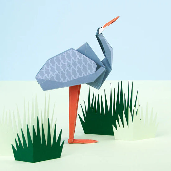 Lifestyle of the folded heron.