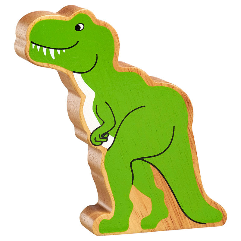 Load image into Gallery viewer, The green t-rex side view.
