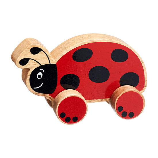 Load image into Gallery viewer, Push along ladybird in a side view.
